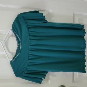 Girls short sleeved flutter top